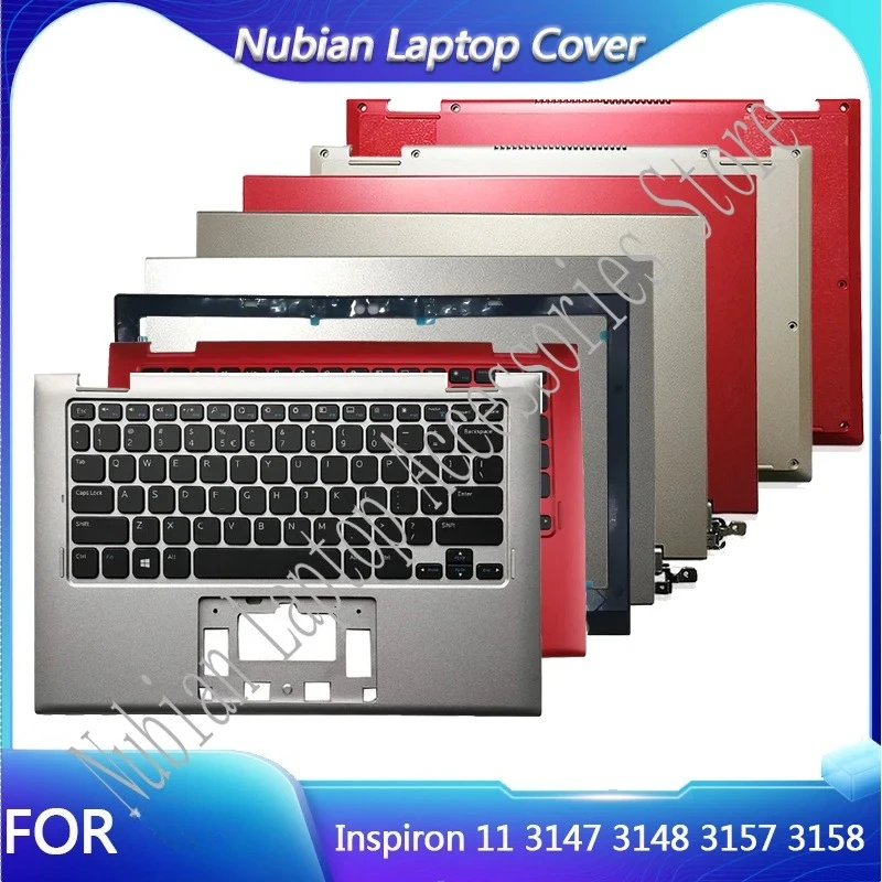 New For Inspiron 11 3147 3148 3157 3158 Laptop Palm Pad Keyboard/Bottom Cover/Host Top Cover Keyboard/Bottom Cover