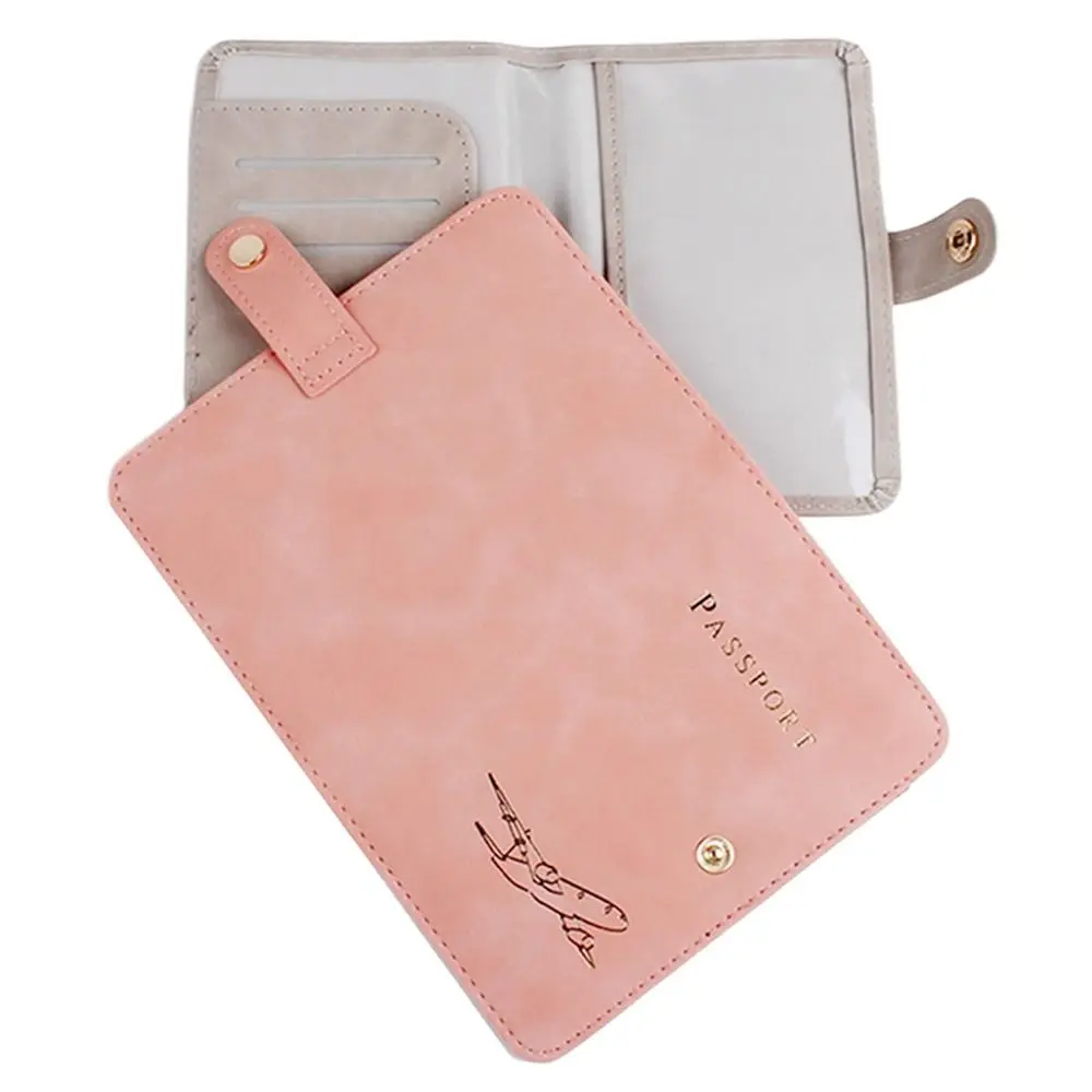 Funda de pasaporte de cuero PU multifunción, accesorios de viaje, Clip para pasaporte, BILLETERA, soporte para boletos, mujer