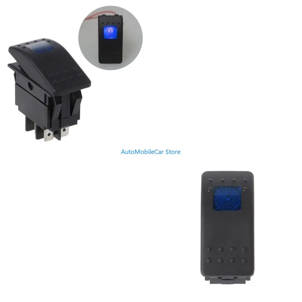 G8TE 12V Waterproof Car Auto Boat Rocker ON/OFF Toggle Switch with LED Light 4 Pin