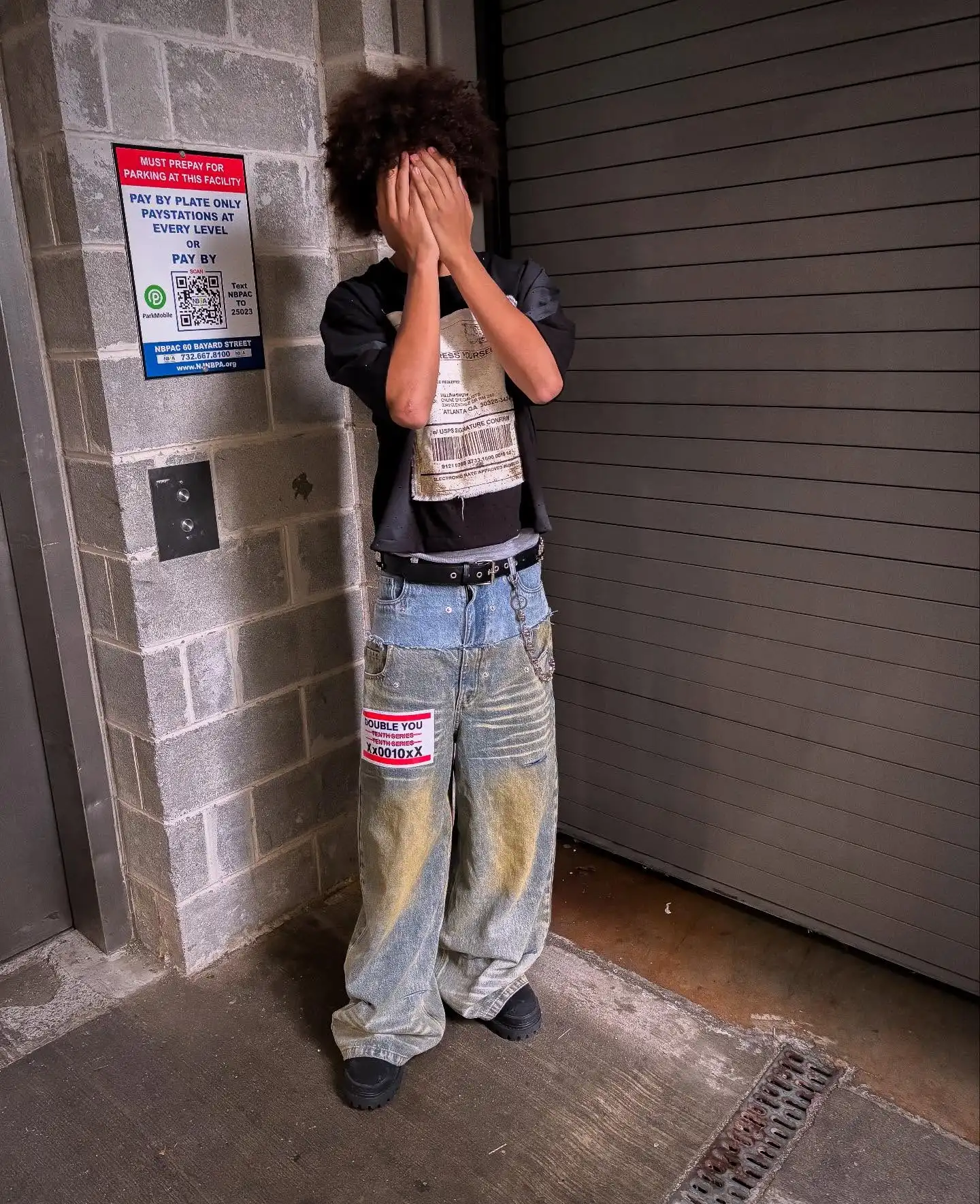 

Y2K American Retro Double Stitching Washed Baggy Jeans Men's New Harajuku Hip-Hop Gothic Casual Joker Wide Trousers Street Wear