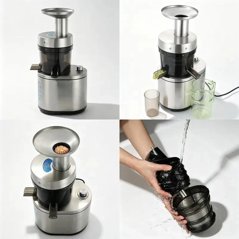 Electric Slow Chewing Fruit Vegetable Juicer Mesh Filter Cold Press Commercial Household