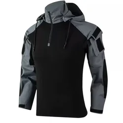 G3 Hooded Tactical Shirt Combat Training Uniform Tops Men Women Field Jacket Airsoft Hunting Camo Clothes Outdoor Sports T-shirt