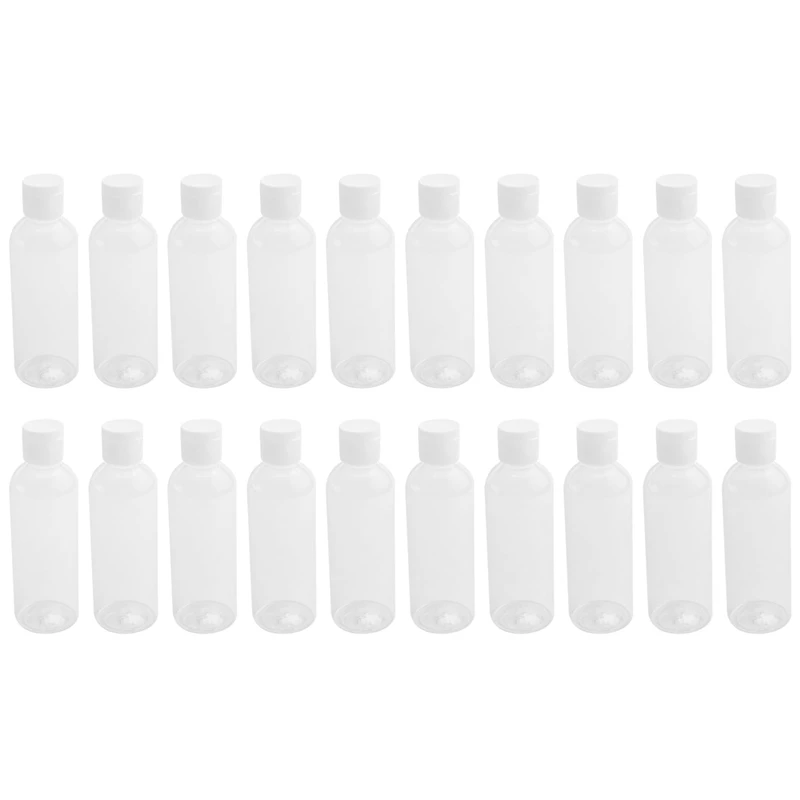 

20 Pieces 100ml Plastic shampoo bottles Plastic Bottles for Travel Container for Cosmetics Lotion