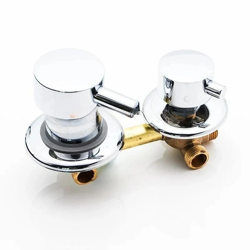 2/3/4/5 Ways Water Outlet Screw Thread Mixing Valve, Center Distance10cm Brass Bathroom Shower Mixer Faucet Tap for Shower Cabin