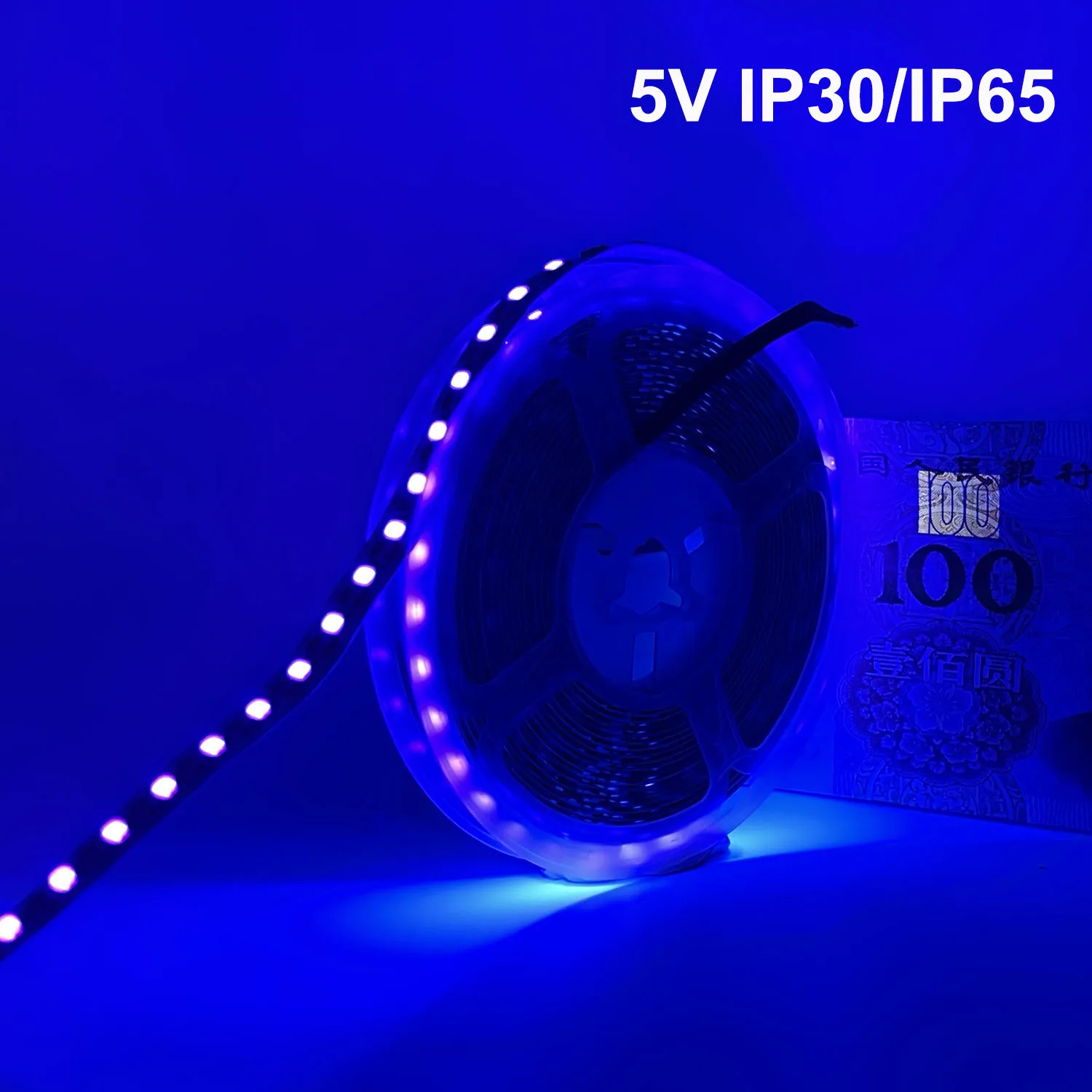 5V USB UV ultrafioletowe 395-405nm taśma Led czarne światło 2835 SMD 60led/m wodoodporna taśma lampa dla DJ-a impreza fluorescencyjna