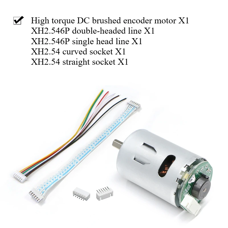 6mm12v 1.4 kg-cm11500rpm MG545 high torque high speed brushed motor hall speed encoder