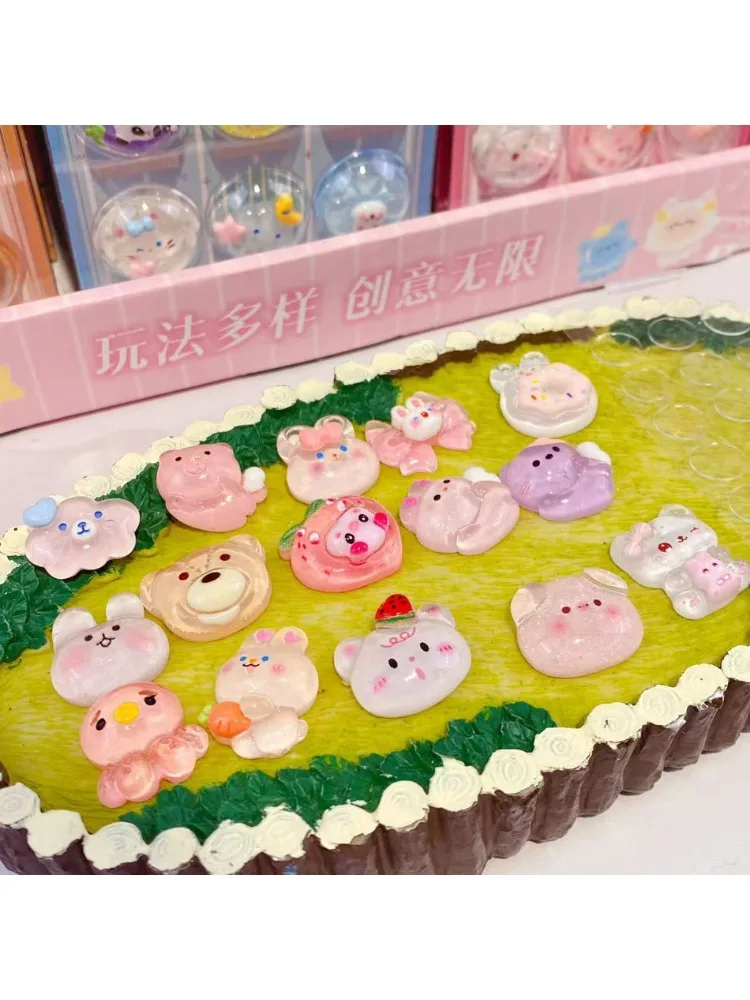 2026 Neue Shake Flash Aufkleber 3D 3D 3D Relief-Aufkleber Candy Crystal Aufkleber Kinderspielzeug Dekorative Aufkleber Belohnungsgeschenk