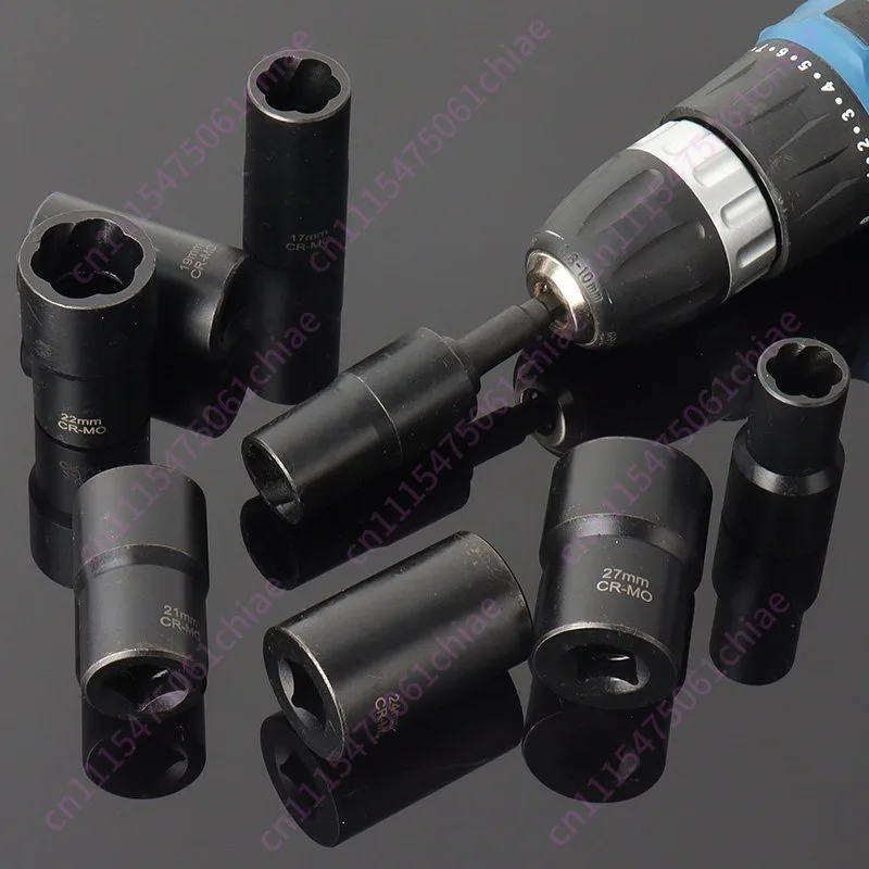 Anti-tooth anti-spiral anti-skid sleeve damaged rusted slider nut bolt screw tire screw special remover