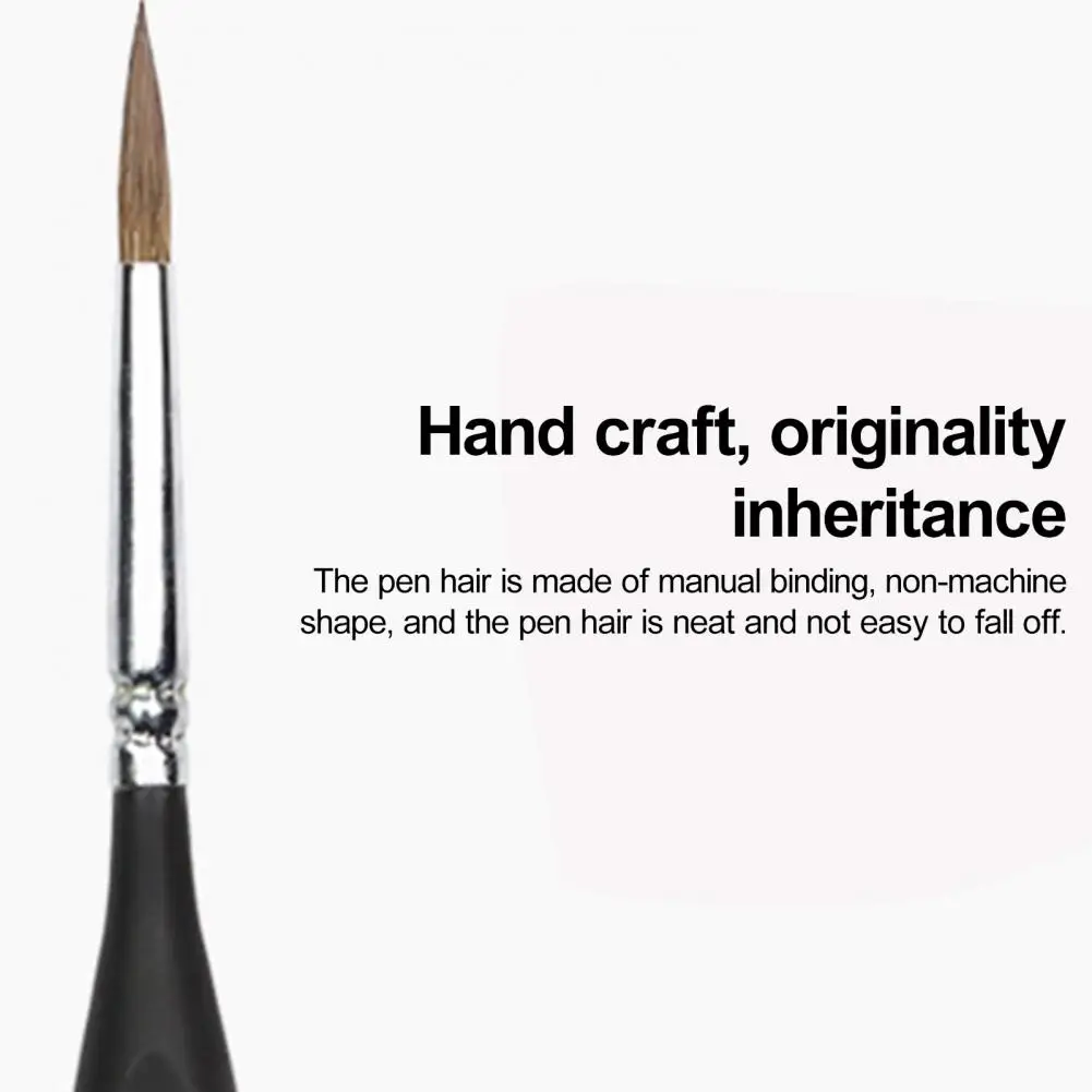 แปรงระบายสีรายละเอียดแปรงระบายสีดีไซน์สามเหลี่ยม6ชิ้น/เซ็ตชุดพู่กันระบายสีละเอียดมากสำหรับอะคริลิกสำหรับขนาดเล็ก