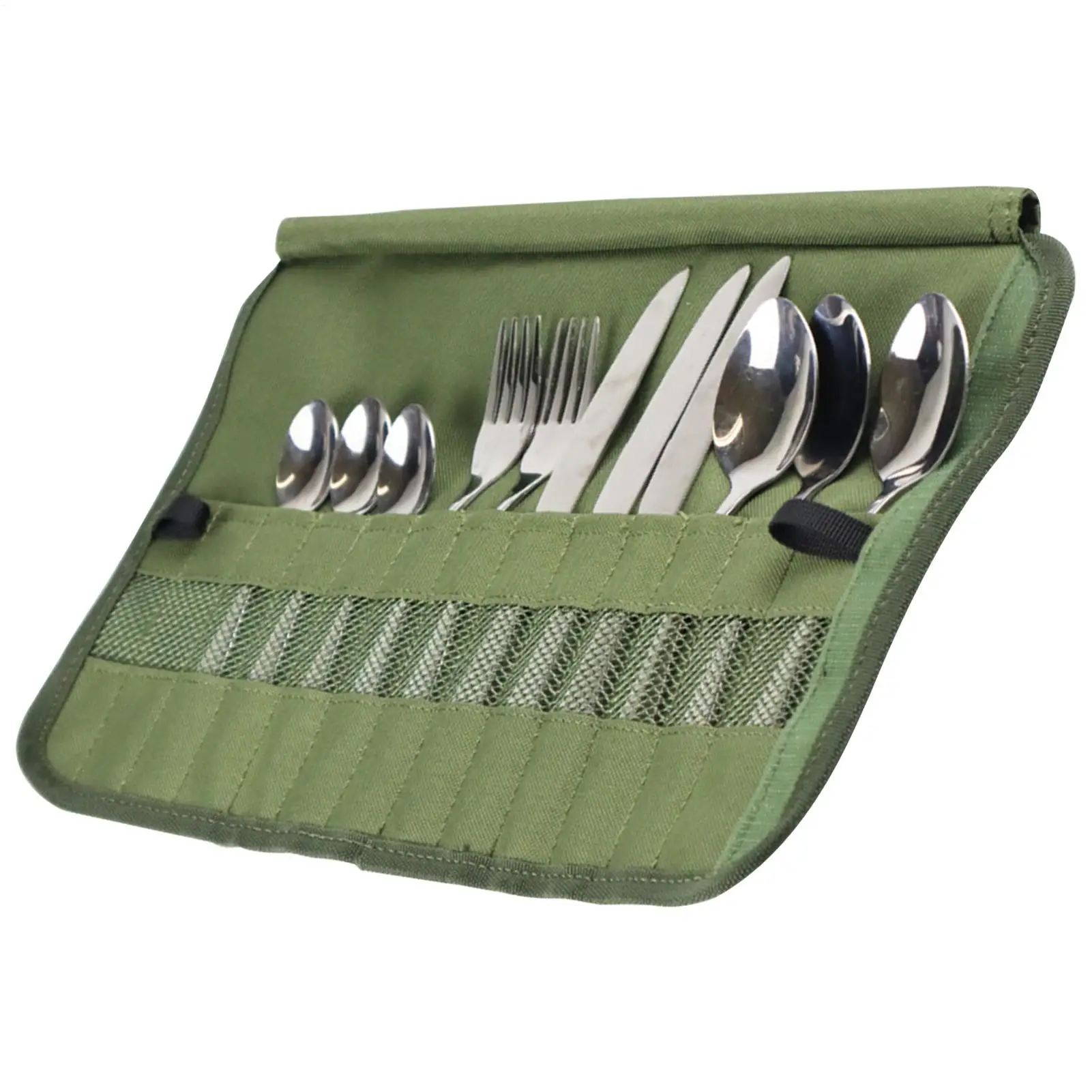 

Сумка для хранения столовых приборов для барбекю, складная сумка-органайзер для столовых приборов, рулонная сумка для ложек, ножей, вилок и палочек для еды.