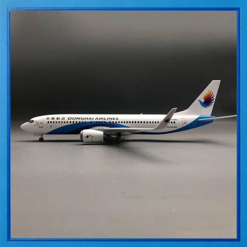 

47cm Boe ing 737 Donghai Airlines Aircraft Model with LED Lights & Rolling Wheels, Static Simulation Airplane Model