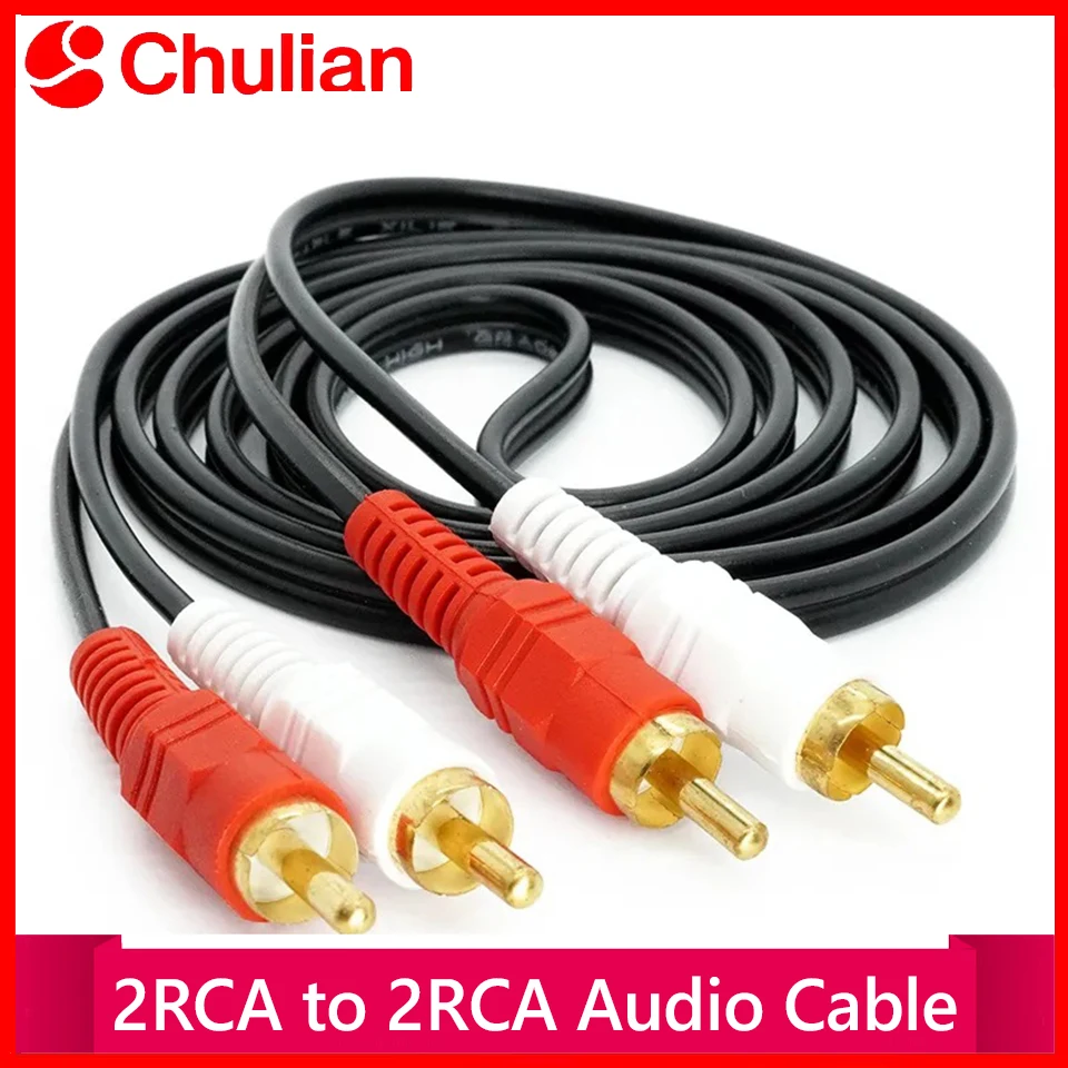 

Аудиокабель 2RCA-2RCA, двойной RCA-разъем (красный/белый), AV-кабель для MP3, DVD, CD-плееров, телевизоров, радиоприемников, компьютеров, усилителей, аудиосистем