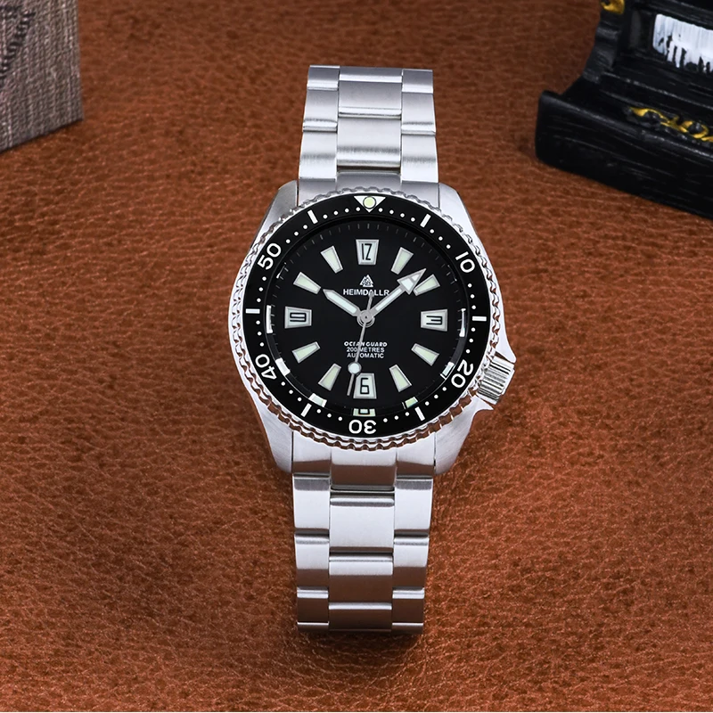 Heimdallr H6 Dive Watch NH35A Automatic Movement Ceramic Bezel Sapphire Glass C3 Luminous 200M Waterproof 2025 New Mens Watches