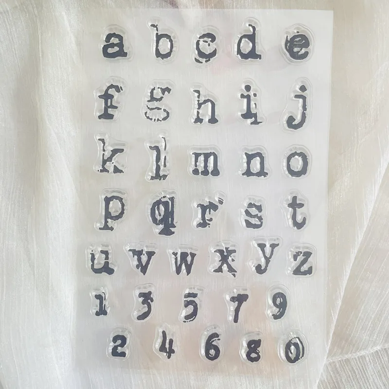 lowercase letter alphabet Clear Stamp Transparent Silicone Stamp Seal Sheet For Scrapbooking Photo Album Decoration