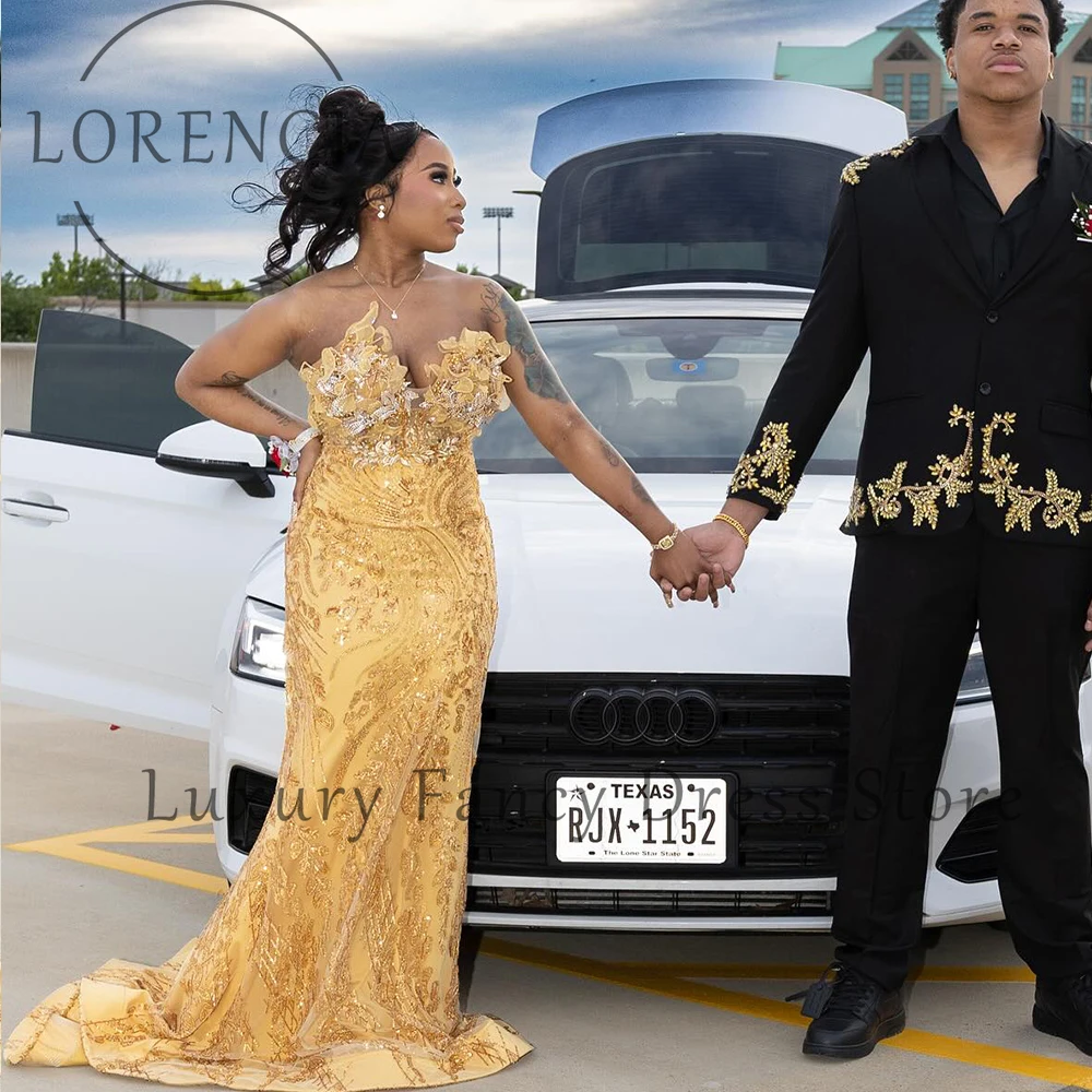 セクシーなフラワークリスタルプロムドレス2025ストラップレスマーメイドウェディングパーティガウンカスタマイズノースリーブドレスロングフィエスタ