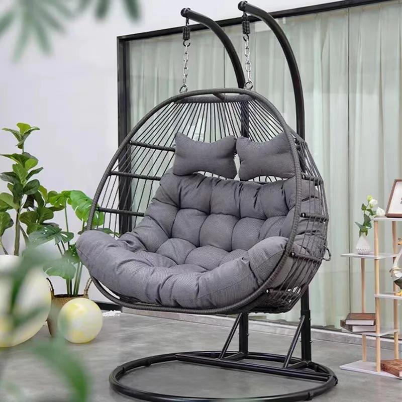 

Одноместный и двухместный гамак для двора/балкона на открытом воздухе, качели, складные и съемные, утолщенные веревочные тканые качели для патио