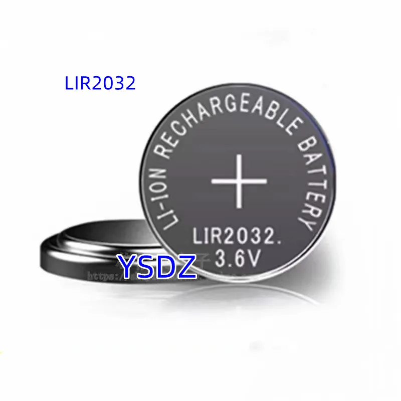 10pcs New original LIR2032 charging button Can Replace CR2032 for watches