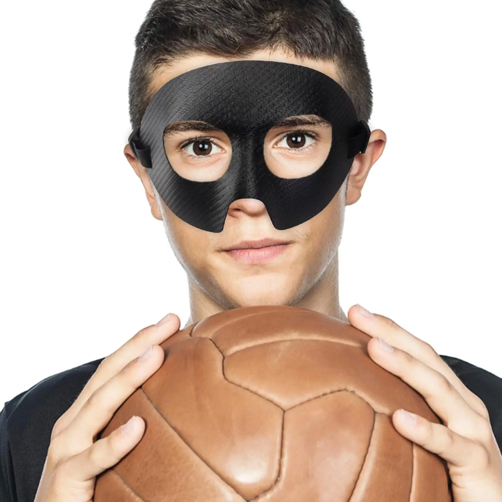 قناع وجه رياضي لحماية الأنف للرياضة، حزام مطاطي قابل للتعديل لحماية الأنف