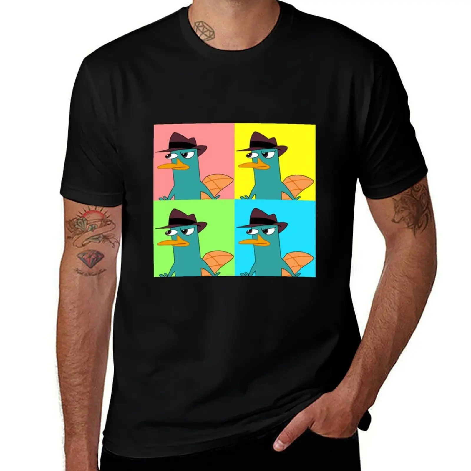 Agent P Phineas Ferb T-Shirt Athletic Fit Sports Short Sleeve Top T-Shirt
