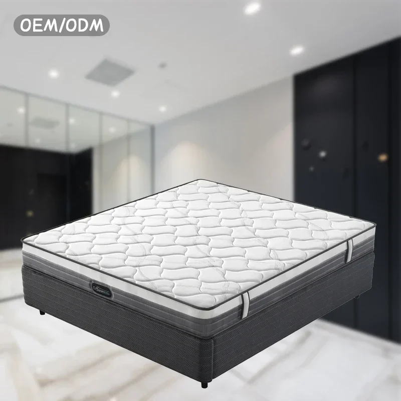 Vacuum Compressed Queen Size Pocket Spring Foam Mattress for Home