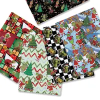 Tela navideña estampada para costura y patchwork, 140 x 50 cm