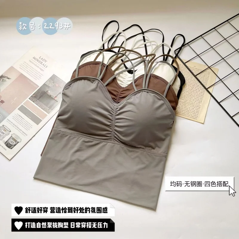 Women\'s Underwear Fashion Sexy Sports Yoga Can be Outworn Tank Top No Steel Ring Bra Available in Stock for Wholesale