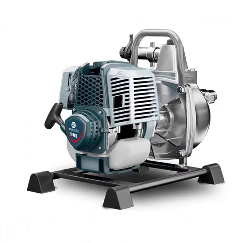 Four-Stroke High Power Gasoline Engine Water Pump Farmland Irrigation Machine Self Priming High Lift  1-inch Drainage Machine