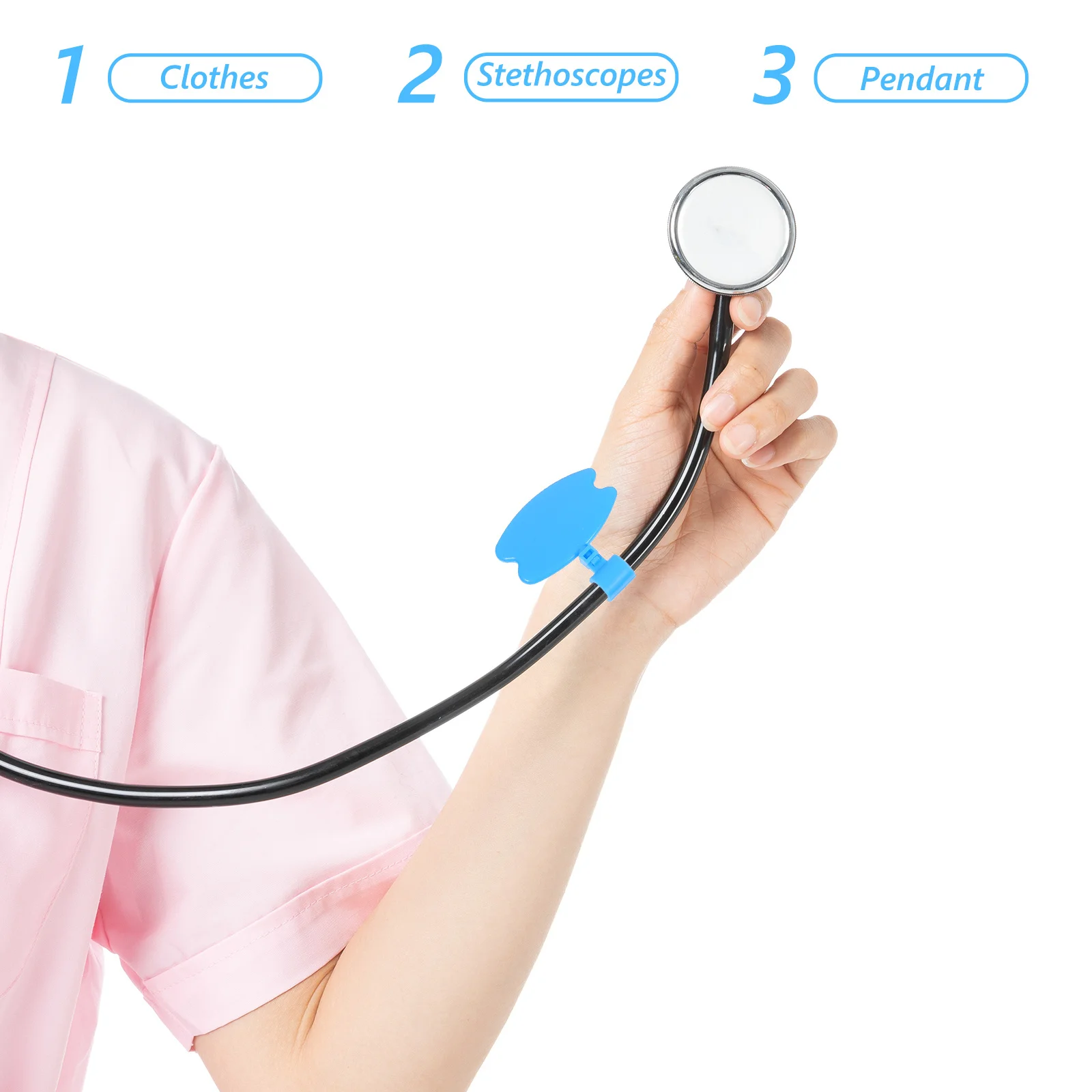 

12Pcs Stethoscope Name Tags Plastic Internal Organ Shape Id Card Medical Staff Identification Tags Doctor Pendant Accessories