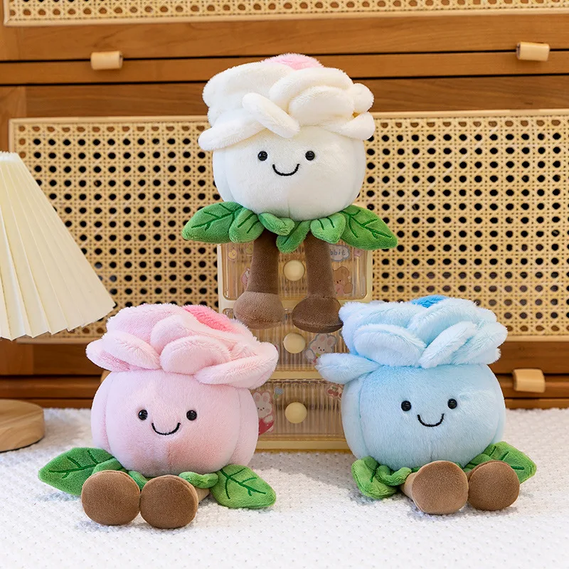 Kawaii Scented Roses Plush Dolls Soft Stuffed Toys Home Table Docoration Christmas Birthday Christmas Gifts For Kids