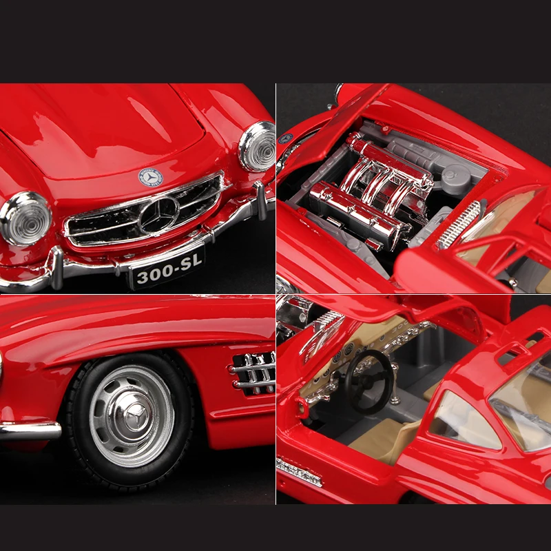 1:24 Mercedes-Benz 300SL 1954 Alloy Car Diecasts & Toy Vehicles Car Model Miniature Scale Model Car Toy For Children