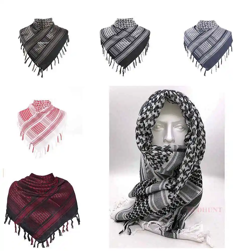 Tactical Arab Scarves Muslim Shemagh Men Women Winter Windy  Windproof Hiking Hunting Warm Military Scarf