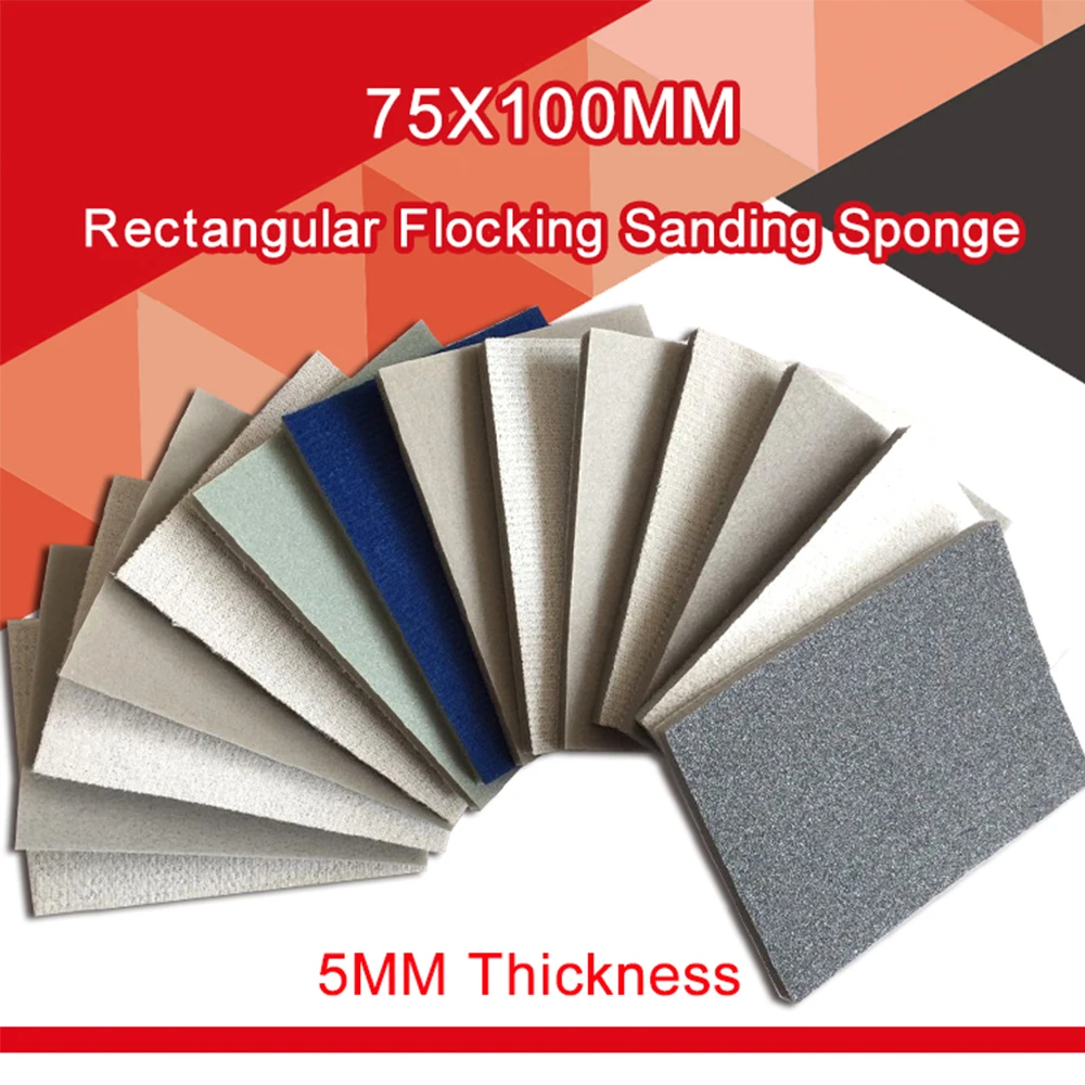 10pcs Wet & Dry Back Velvet Sanding Sponge Disc Sandpaper Self-adhesive 300-3000 Grit Polishing Grinding Sponge Hook Loop