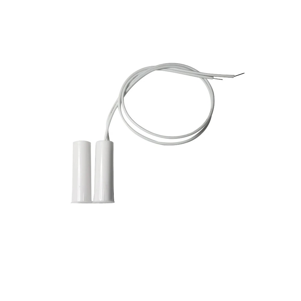 20PCS/BAG Rolling Embedded Door Contact Sensor With 25CM Cable NO Signal Output Brown Color Magnetic Switch Security Alarm
