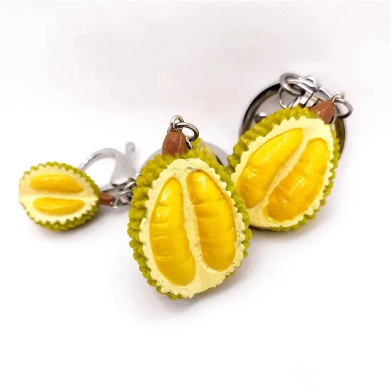 Artificial Fruit Durian Key Chain Malaysia Thailand Fruit King Durian Pendant Pendant Quirky Food Small Pendant Backpack Gift