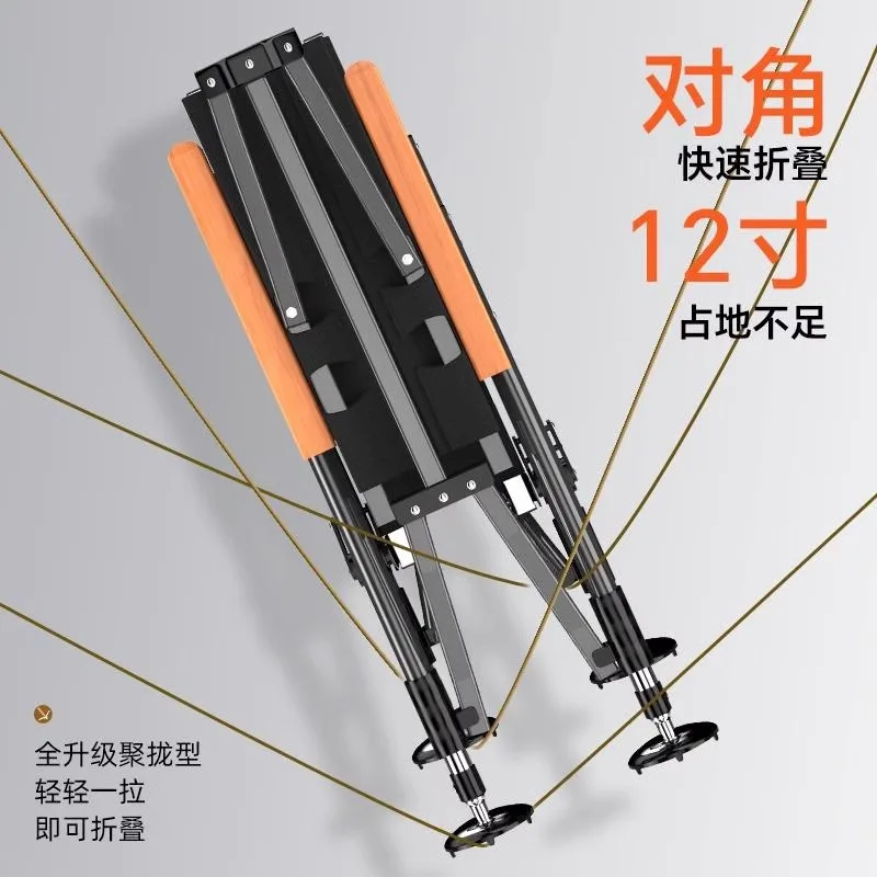 New foldable full-focus European fishing chair folding chair multi-functional all-terrain fishing chair, special chair for wild
