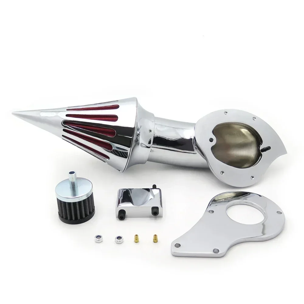 Billet Aluminum Air Cleaner Kits Intake Filter Spike for Honda Shadow 600 VLX600 1999 & UP Aftermarket Motorcycle Parts