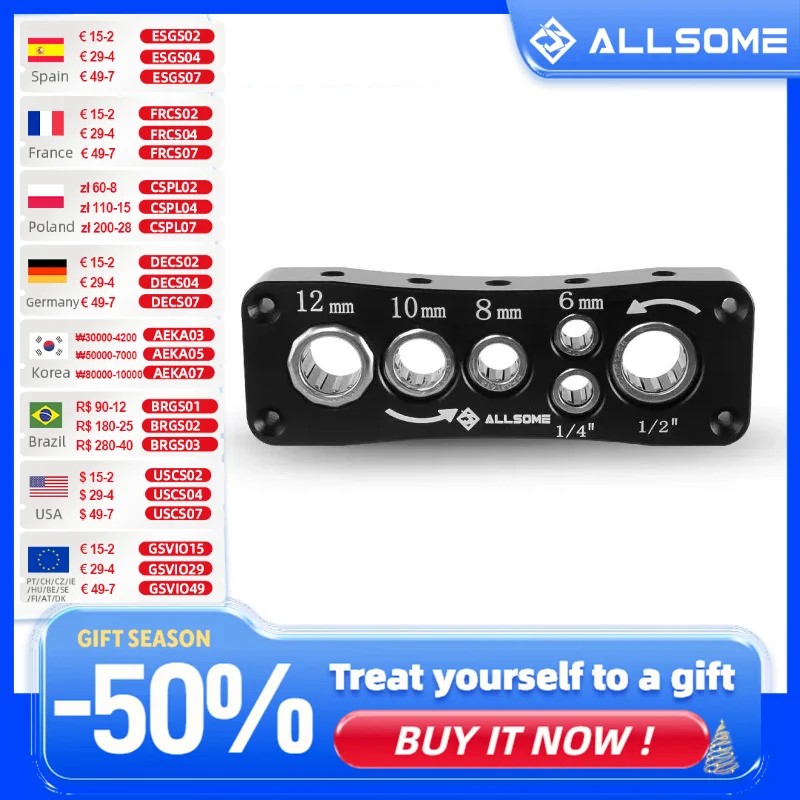 

Allsome Milling Cutter Removal Bracket High Carbon Steel Router Bit Holde Lightweight Durable Versatile Multiple Cutter Sizes