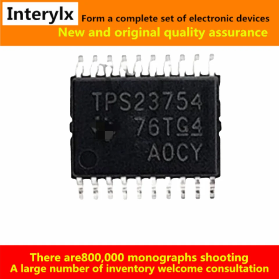 1Pcs New original TPS23754PWPR TPS23754PWP silk screen TPS23754 HTSSOP-20 Ethernet power supply authentic