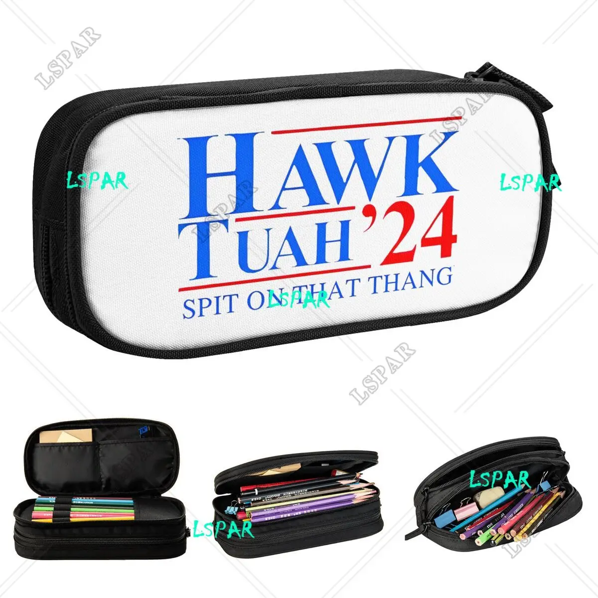 

Classic Hawk Tuah Spit On That Thang Pencil Cases Funny Meme Pencilcases Pen Box Kids Big Capacity Bag Office Zipper Stationery