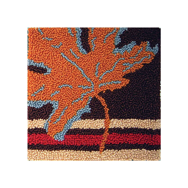 New Decorative Cartoon Carpet Crocheting Kit DIY Cushion Carpet Flower Latch Hook Rug Kit Needlework Crocheting Embroidery
