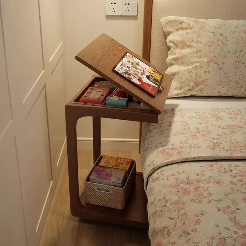 Bedside Table Alternative Small Movable Nightstand Bedroom Storage Rack 2026 New Model Nightstands for Bedroom Furniture