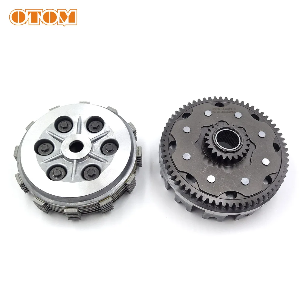 OTOM Complete Clutch Assembly Set Include Clutch Gear Center Hub Housing Steel Plate Clutch Plates For ZONGSHEN NC250 Parts KAYO