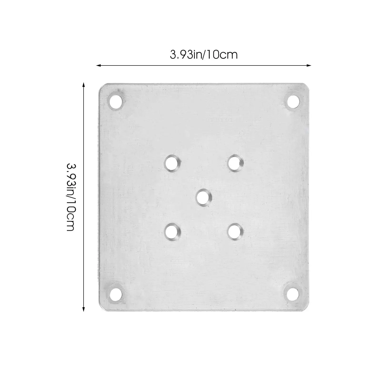 8Pcs Furniture Fixed Plates Solid Zinc Plated Table Leg Brackets 5-Hole Secure Mounting Plates Table Leg Brackets