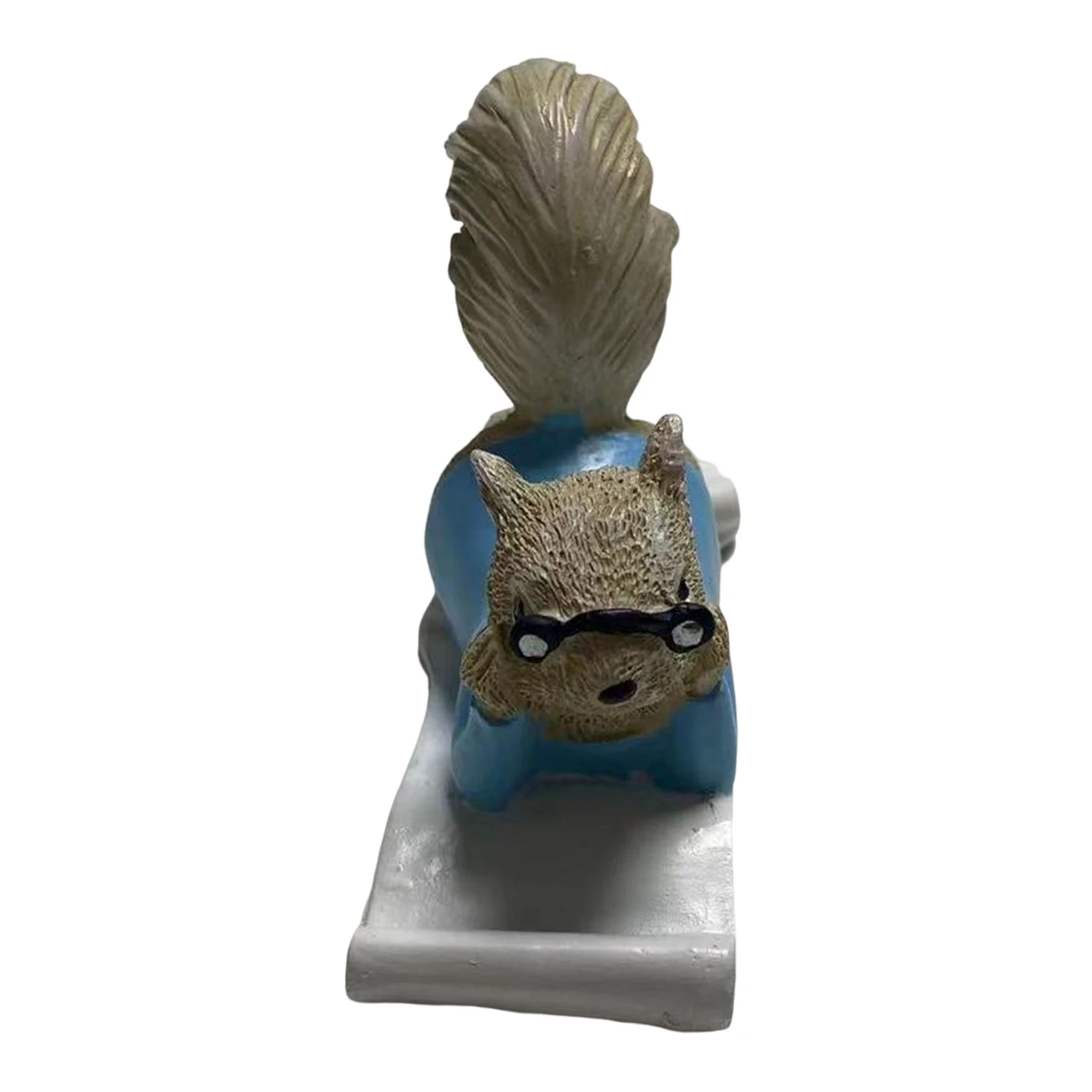 Animal Bookends Support Squirrel Book Holder for Home Office Shelf Decor Creative Resin Figurine Statue Desk Ornament Gift