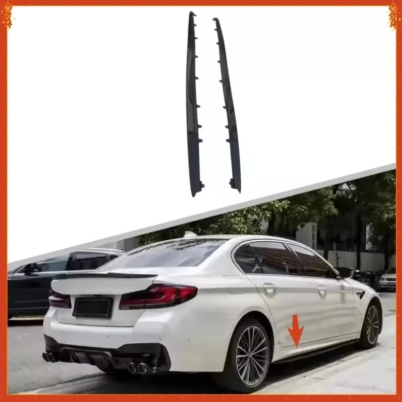 

For BMW G30 G38 Real Dry Carbon Fiber MP style Car Rear Side Splitters Side Bumper cover Extensions Accessorie 17-2023 Body Kits