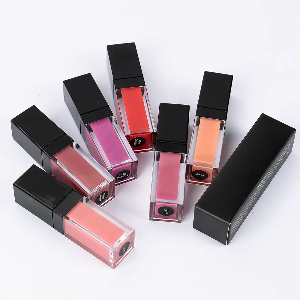 Matte Roze Vloeibare Lippenstift Waterdichte Langdurige Non-Stick Cup Fluwelen Lipgloss