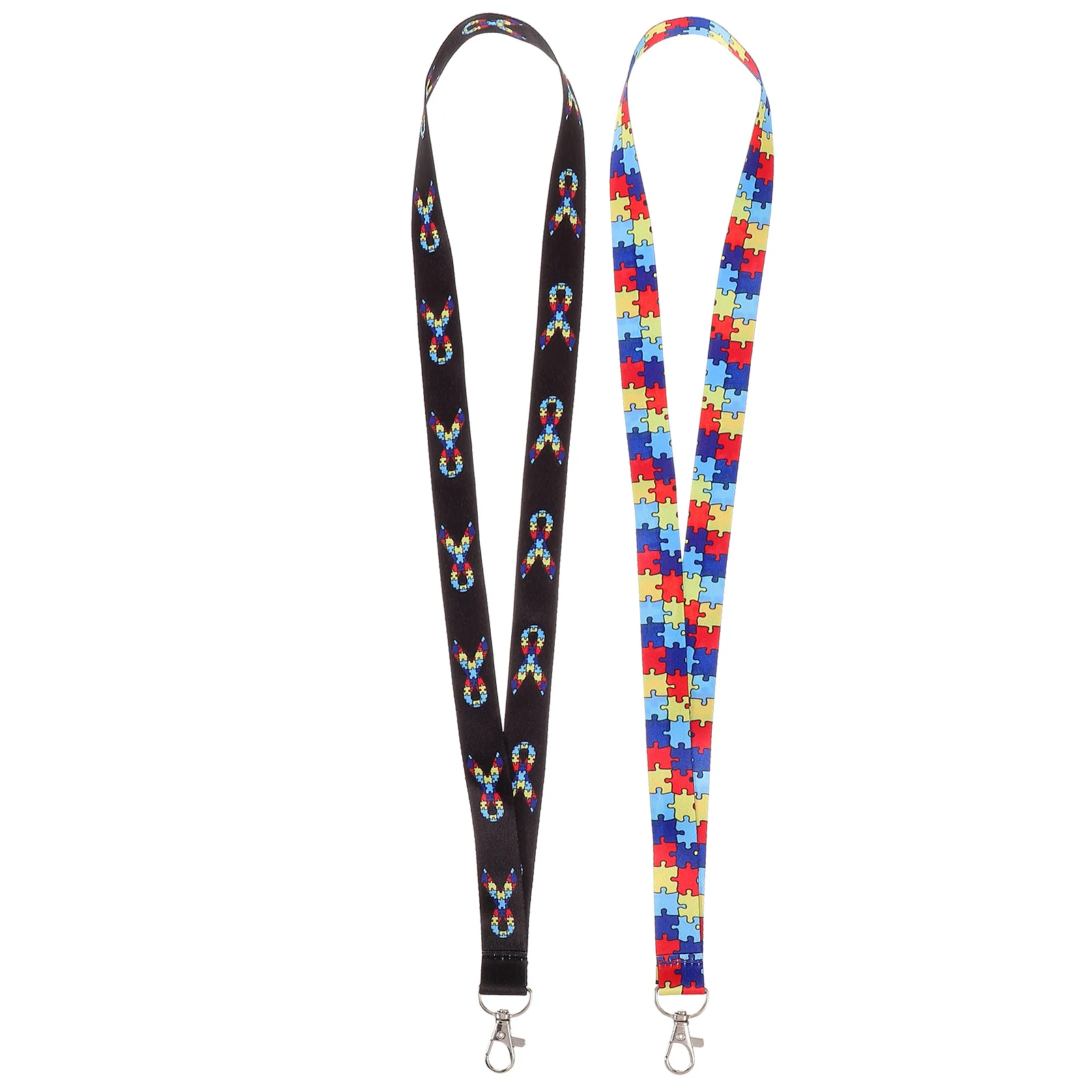 

2Pcs Multi-Function Lanyards Strong Retractable Neck Strap for Id Badges Phone Keys Outdoor Travel Convenient Safety Design