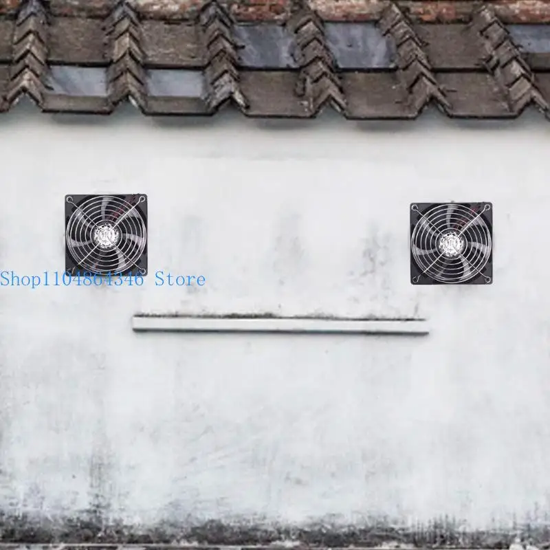 5asd US 12cm koelventilator, verstelbare windsnelheid voor computers en routers met 100-240V ingang en 20CFM luchtstroom