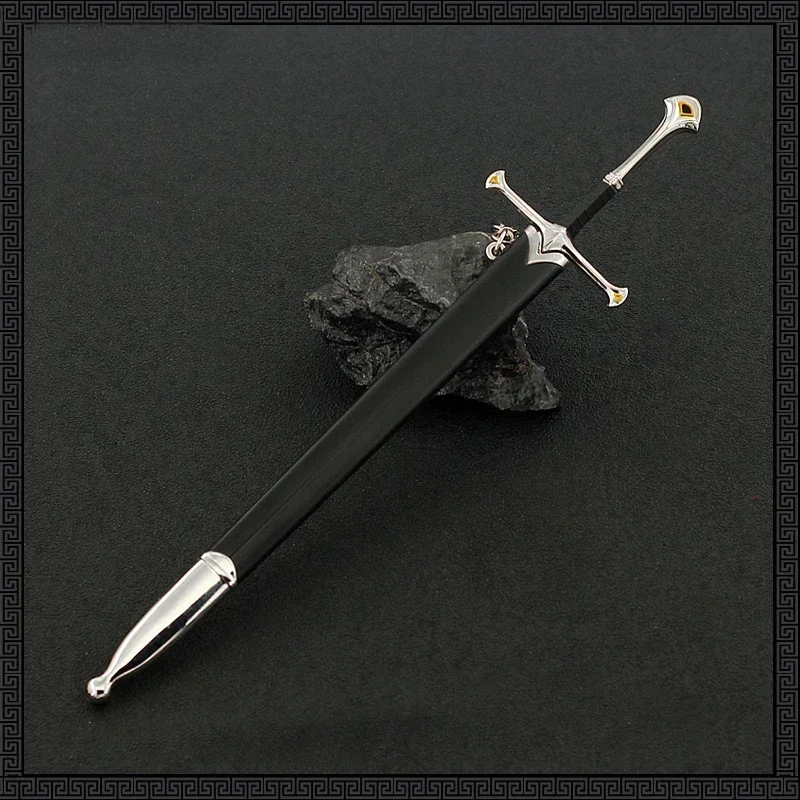 Filme TV-Waffe Elfen Aragorn Narthil mittelalter lichen 22cm Metall material Katana Samurai Schwert Prunkstück Ornament Handwerk Geschenke Spielzeug