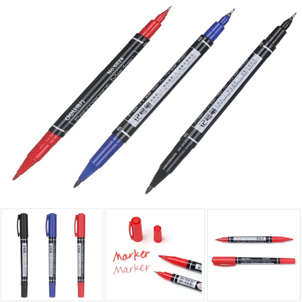 1/3pcs Colorful Graphic Drawing Fast Dry  Permanent Twin Tip Sketch Pens Fine Point Marker